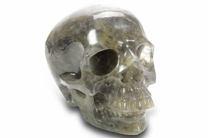Realistic Smoky Quartz Crystal Skull - Madagascar #378775
